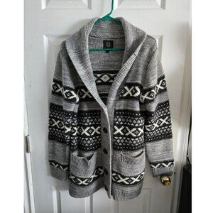 Button Front Wool Sweater
